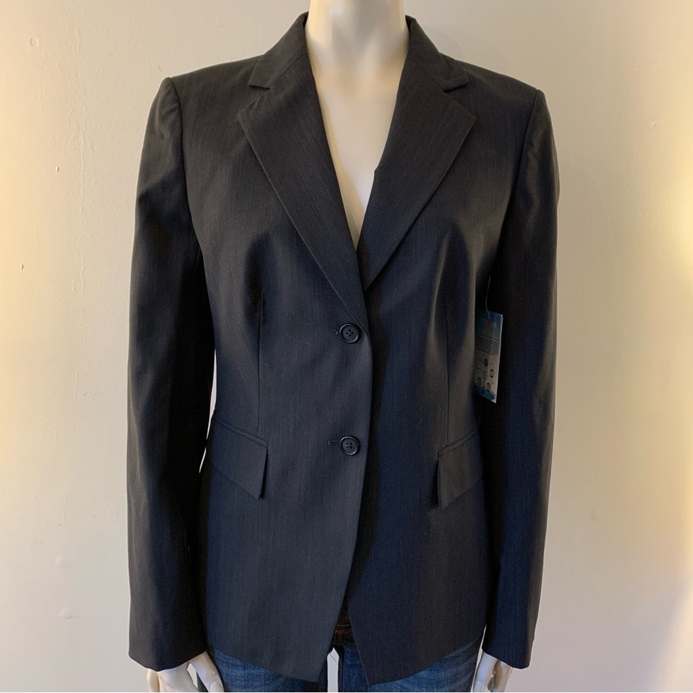 Doc& Amelia Gray Lined Blazer Jacket